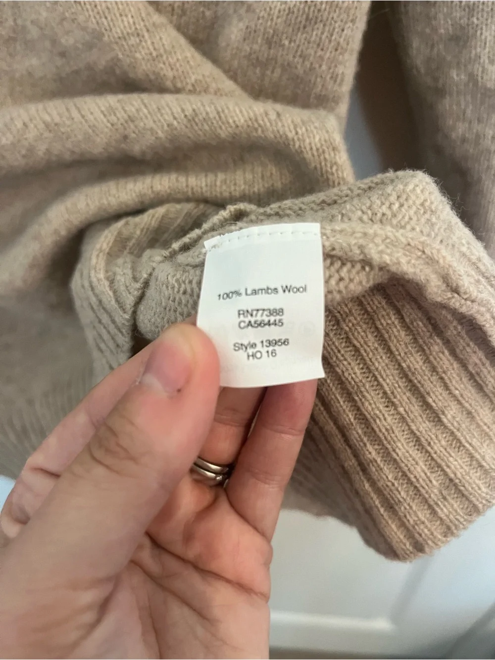 J. Crew Men's Wool Zip-Neck Sweater in Taupe